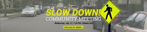 Slow Down Community Meeting Issaquah Highlands