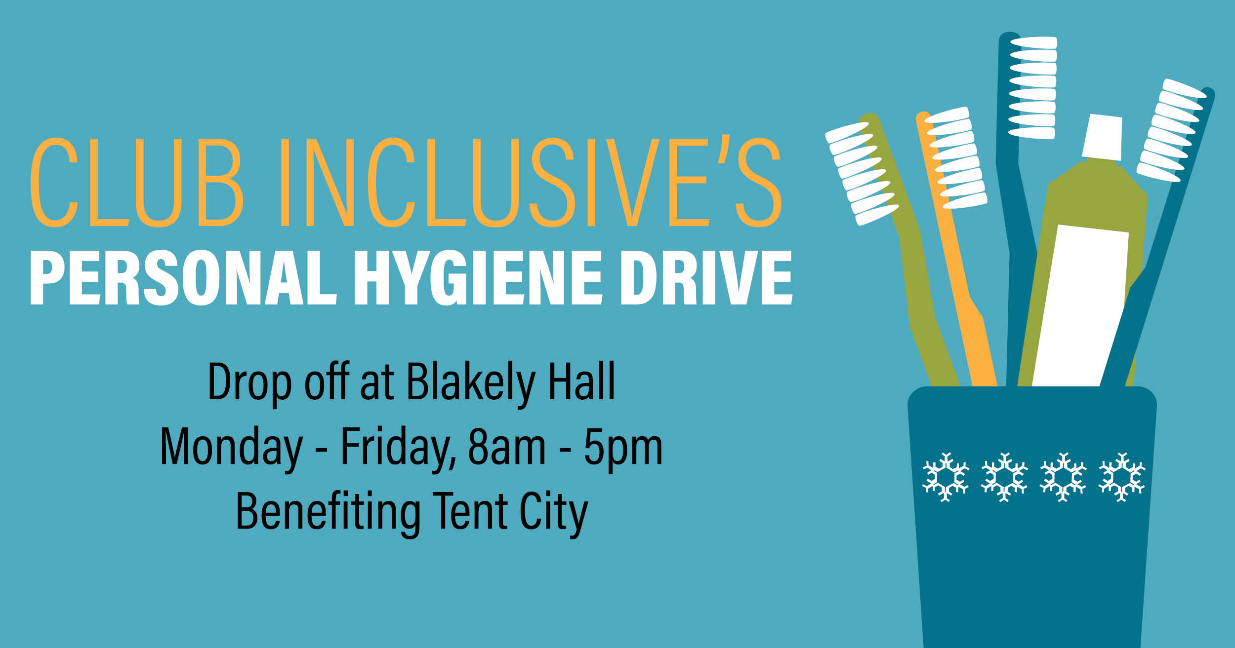 Club Inclusive Personal Hygiene Drive Issaquah Highlands